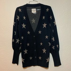 Chaser Star Bishop Sleeve Button Down Cardigan